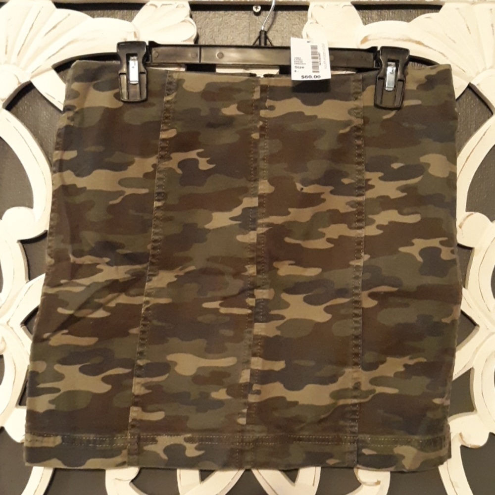 Free People Camo Mini skirt